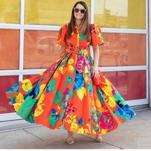 Reposhing Christopher John Rogers X Target Maxi Fit & flare dress